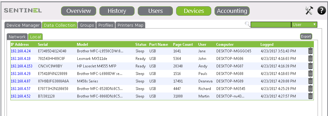 Printers Data Leak Prevention